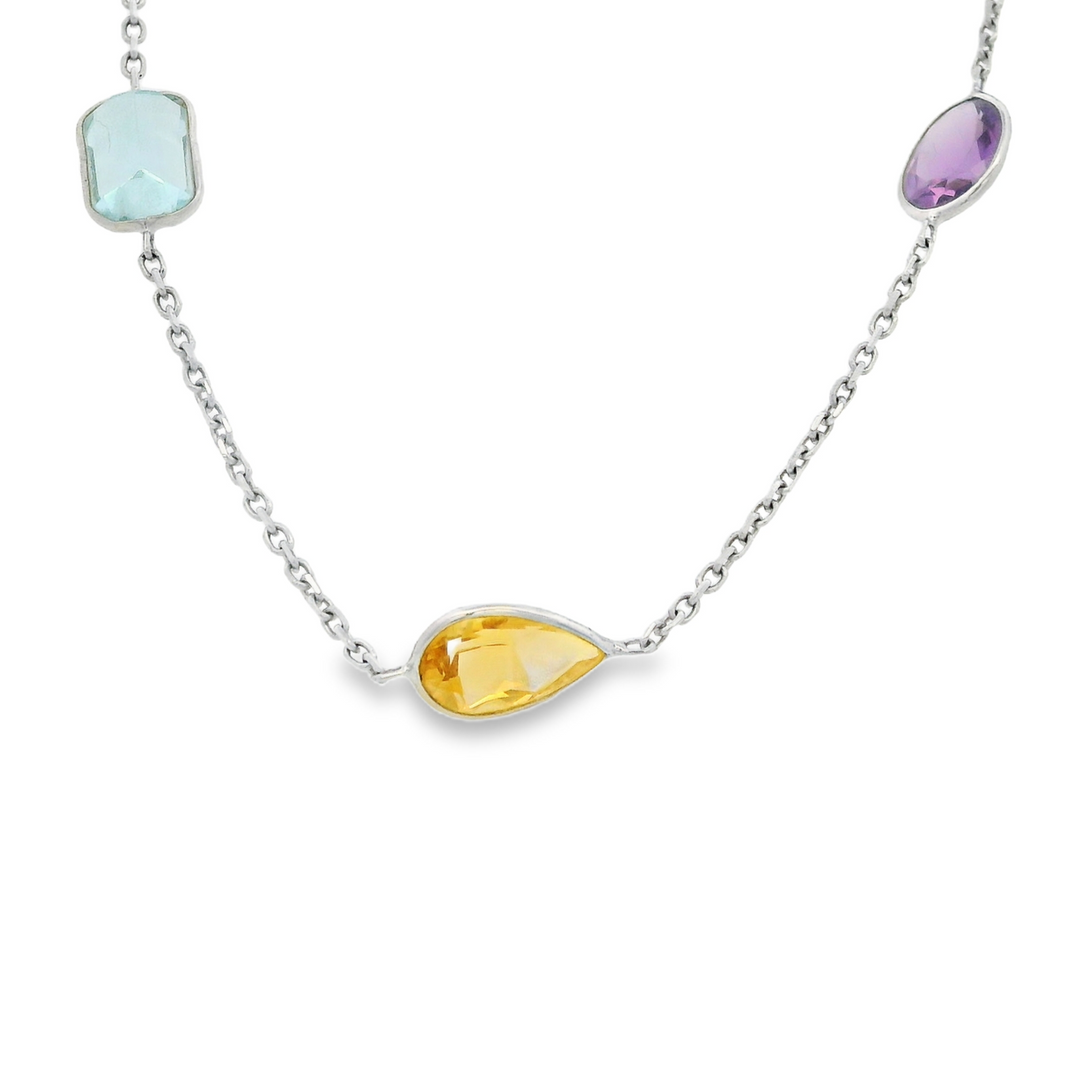 Estate Colored Stone Necklace