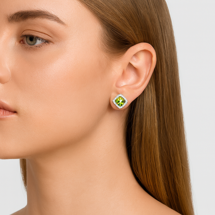 Estate Colored Stone Earrings