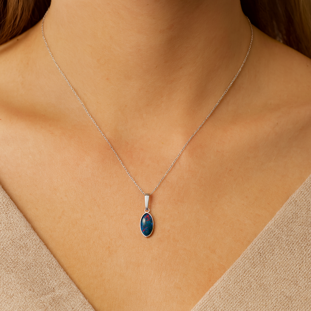 Estate Colored Stone Necklace