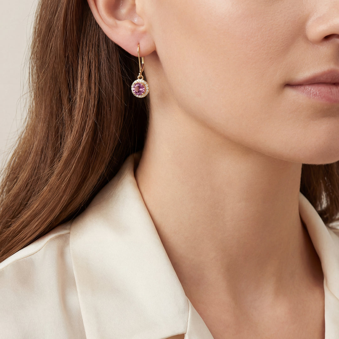 Estate Colored Stone Earrings