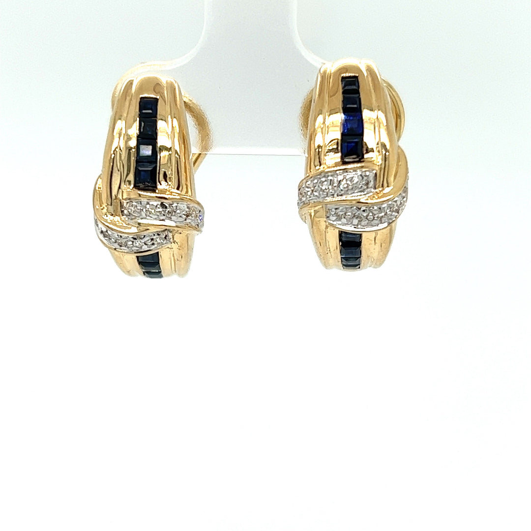 Estate Colored Stone Earrings