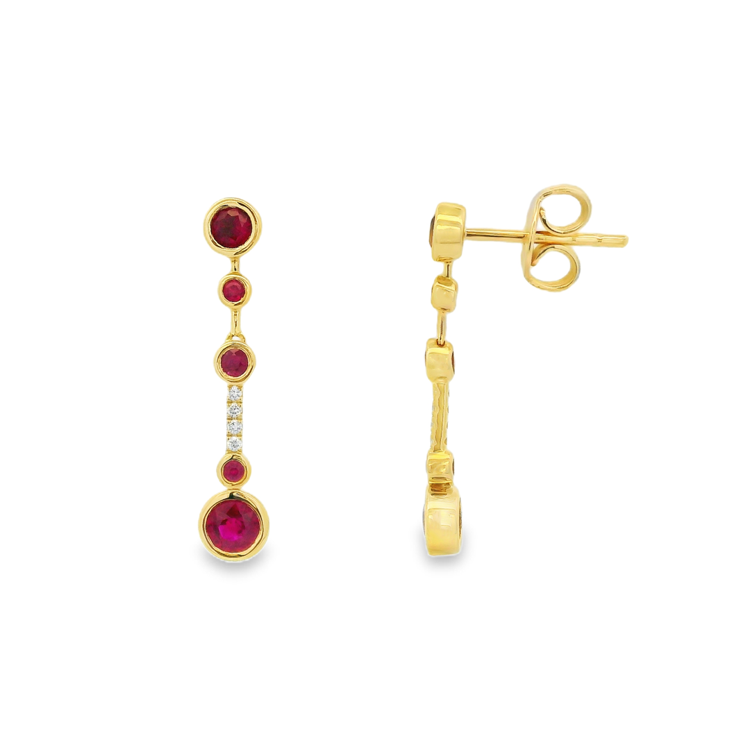 Colored Stone Earrings