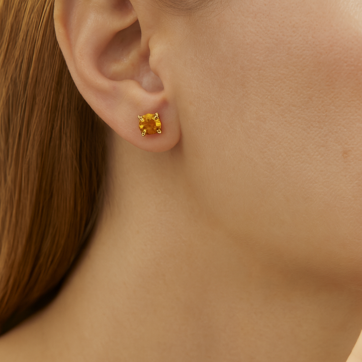 Estate Colored Stone Earrings