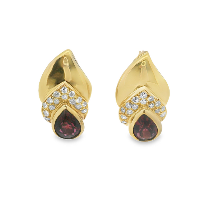 Estate Colored Stone Earrings
