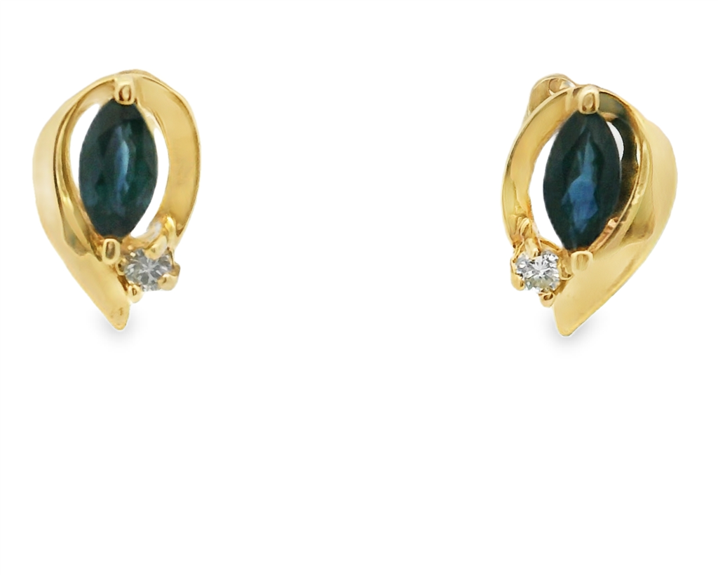 Estate Color Stone Earring