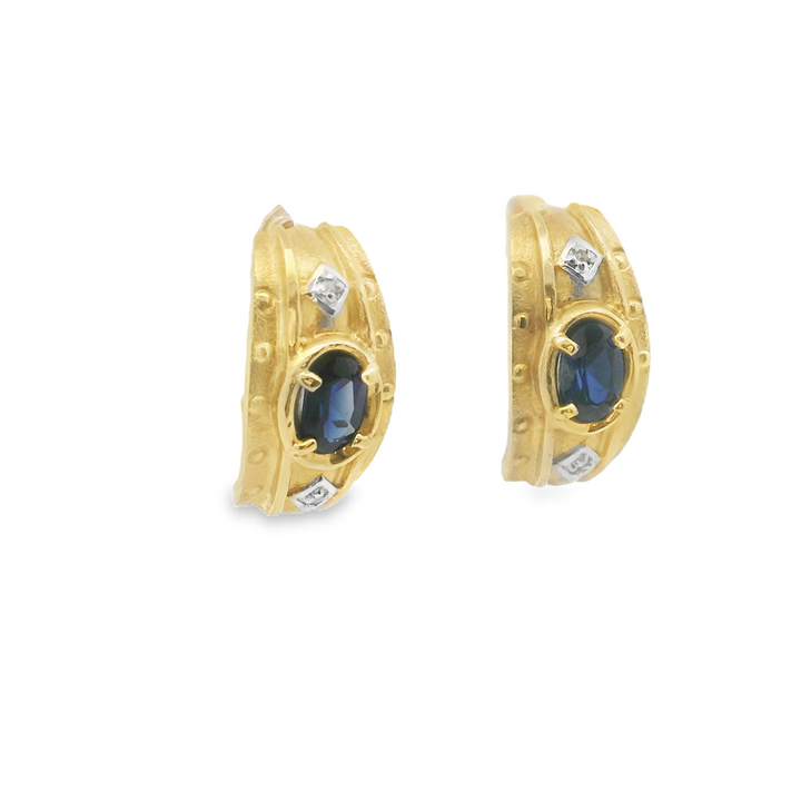 Estate Colored Stone Earrings