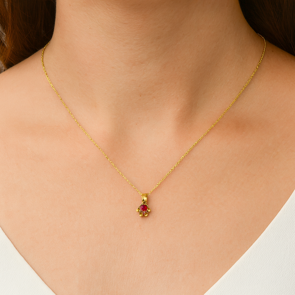 Estate Colored Stone Necklace