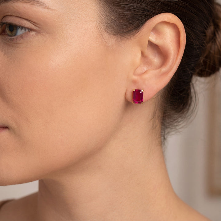 Estate Colored Stone Earrings