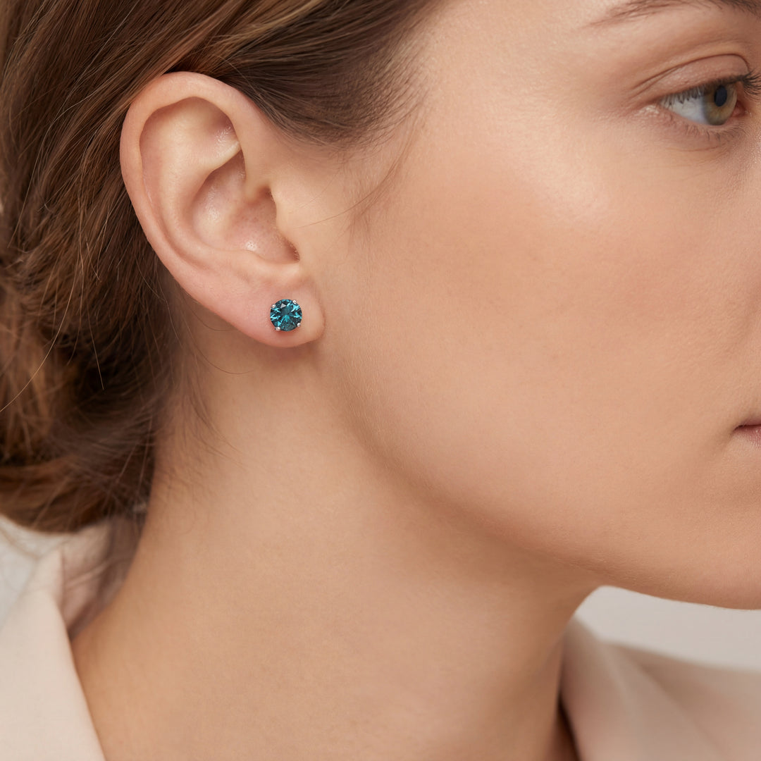 Estate Colored Stone Earrings
