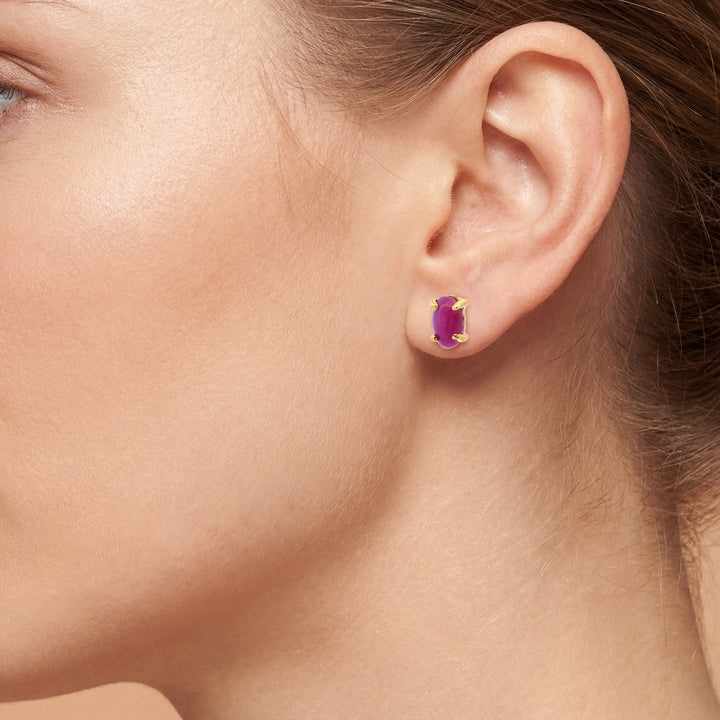 Estate Colored Stone Earrings