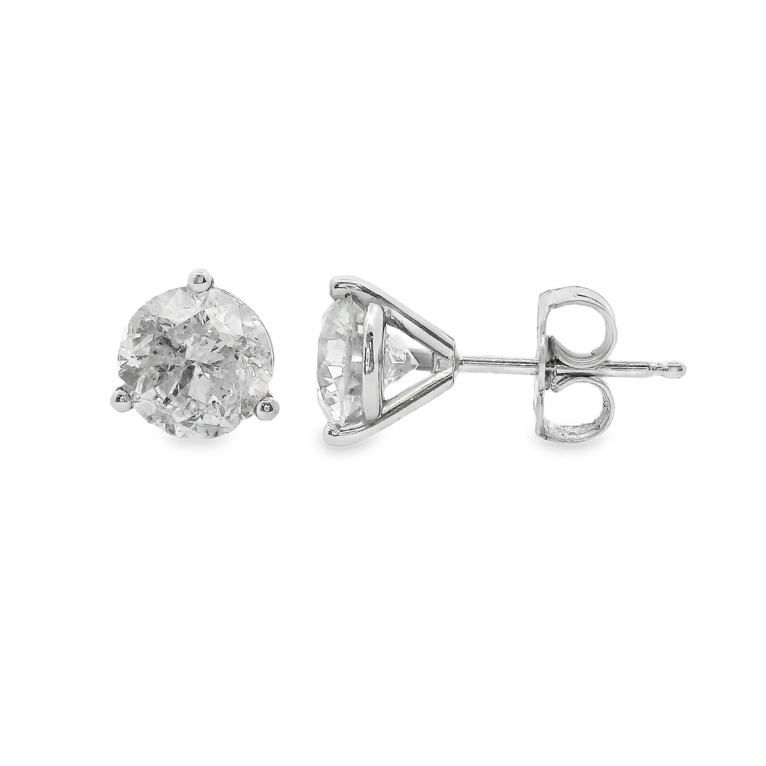 Estate Diamond Earrings