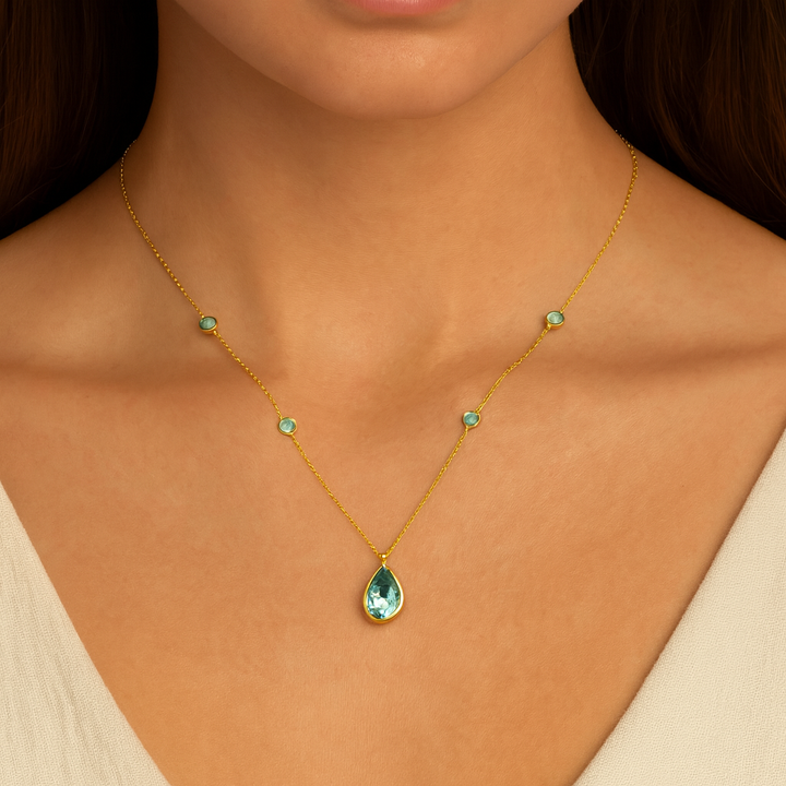 Estate Colored Stone Necklace