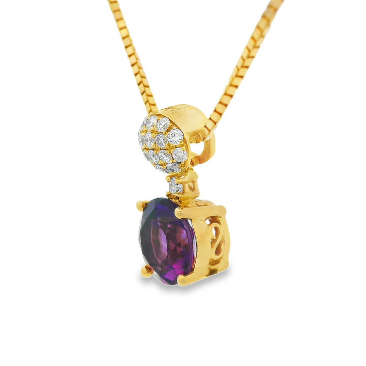 Estate Colored Stone Necklace