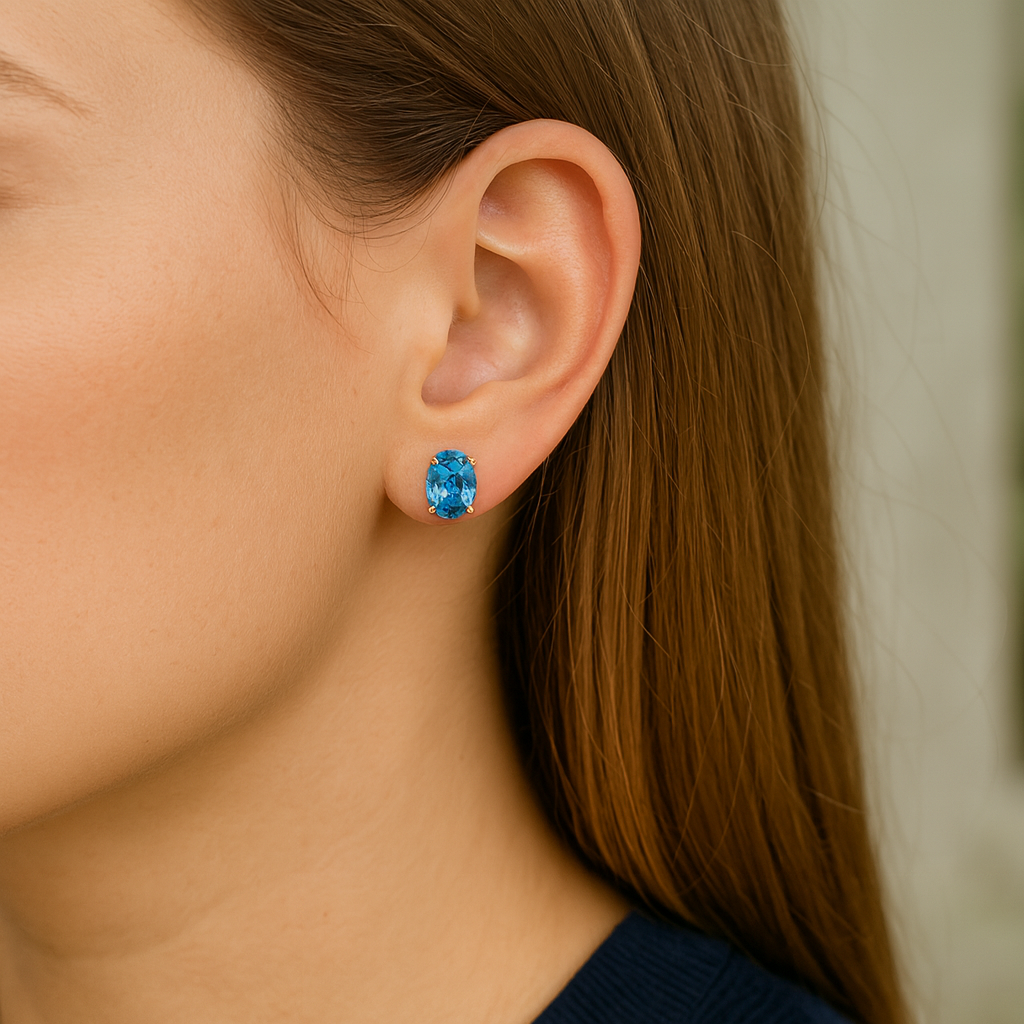 Estate Colored Stone Earrings