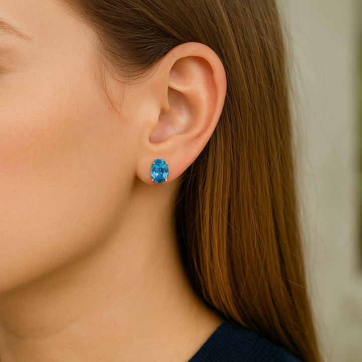 Estate Colored Stone Earrings