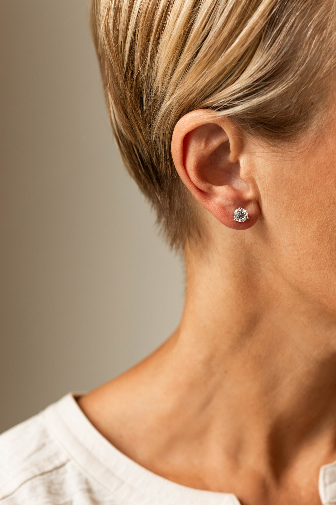 Estate Diamond Earrings