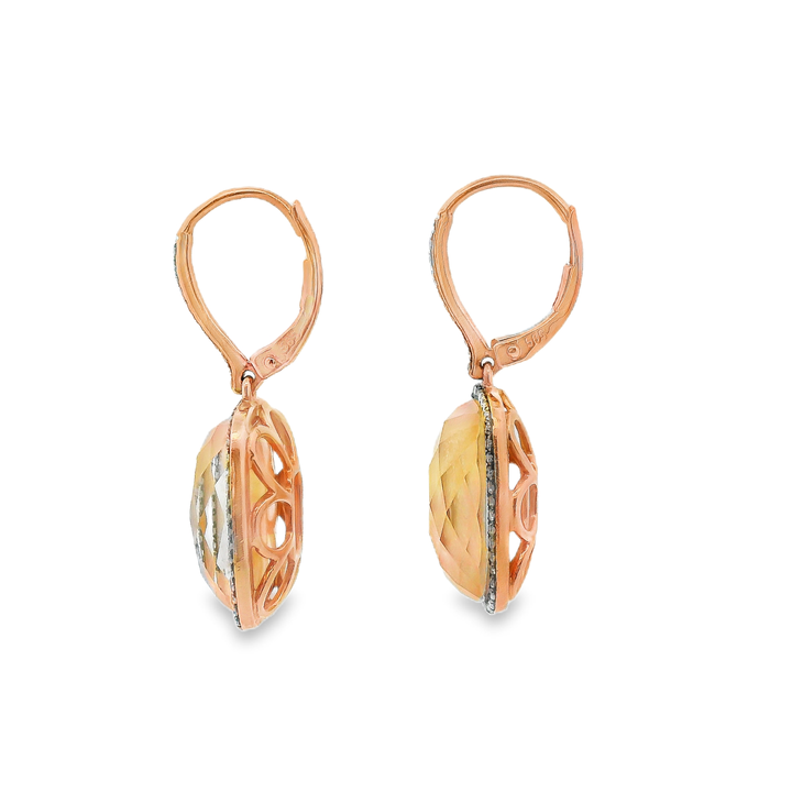 Estate Colored Stone Earrings