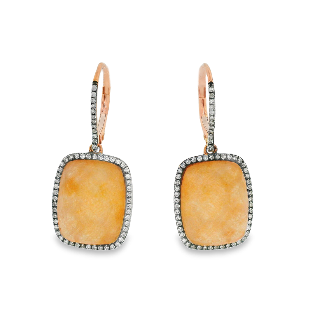 Estate Colored Stone Earrings
