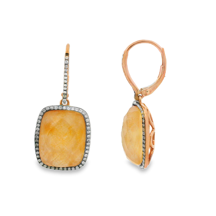 Estate Colored Stone Earrings