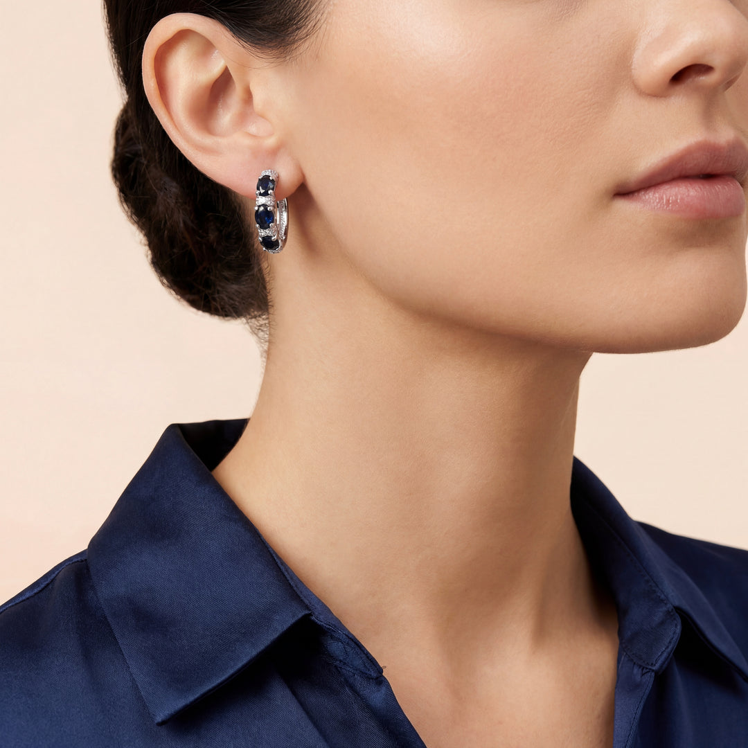 Estate Colored Stone Earrings