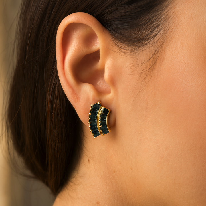 Estate Colored Stone Earrings