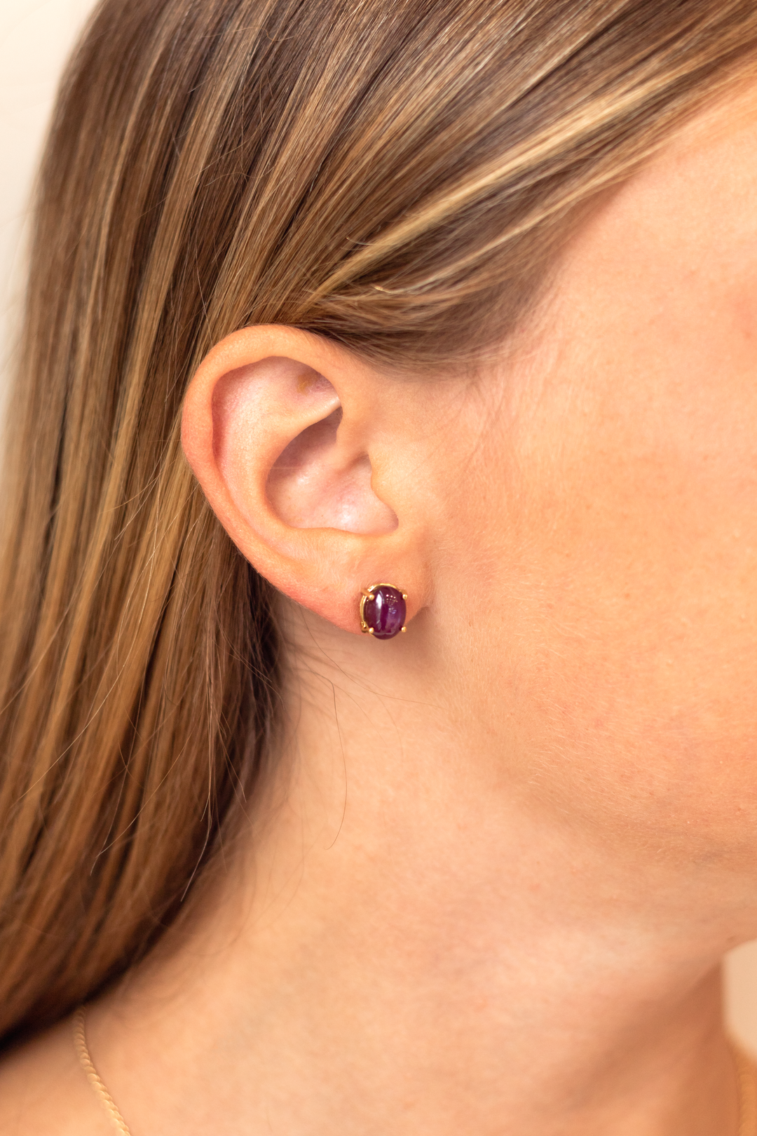 Estate Colored Stone Earrings