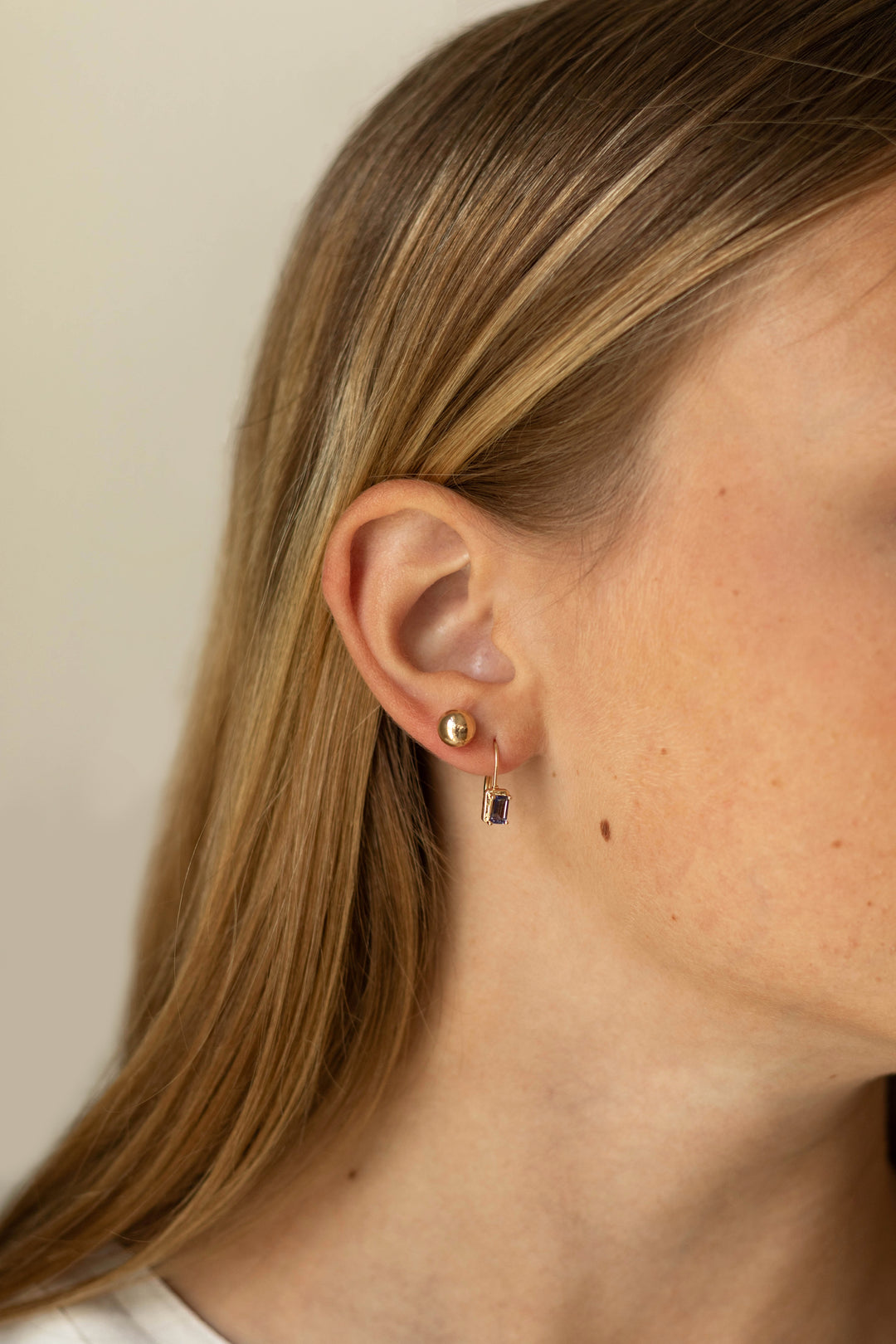 Estate Colored Stone Earrings