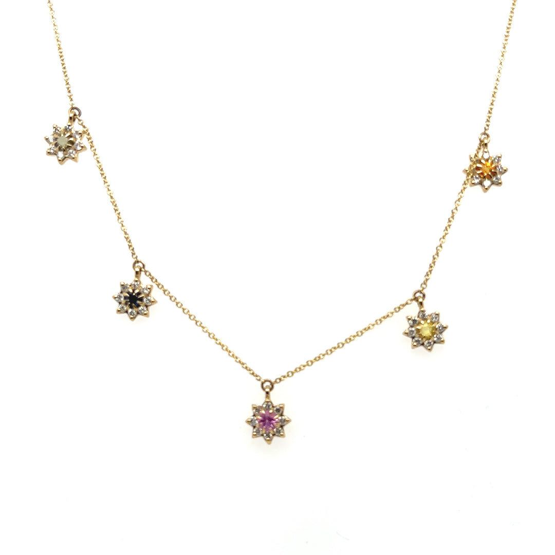 Estate Colored Stone Necklace