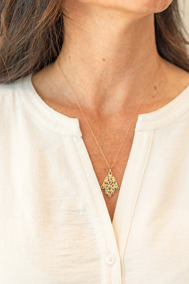 Estate Colored Stone Necklace