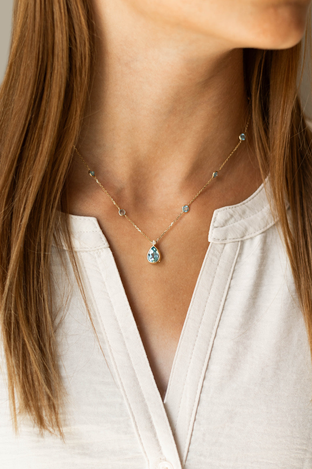 Estate Colored Stone Necklace