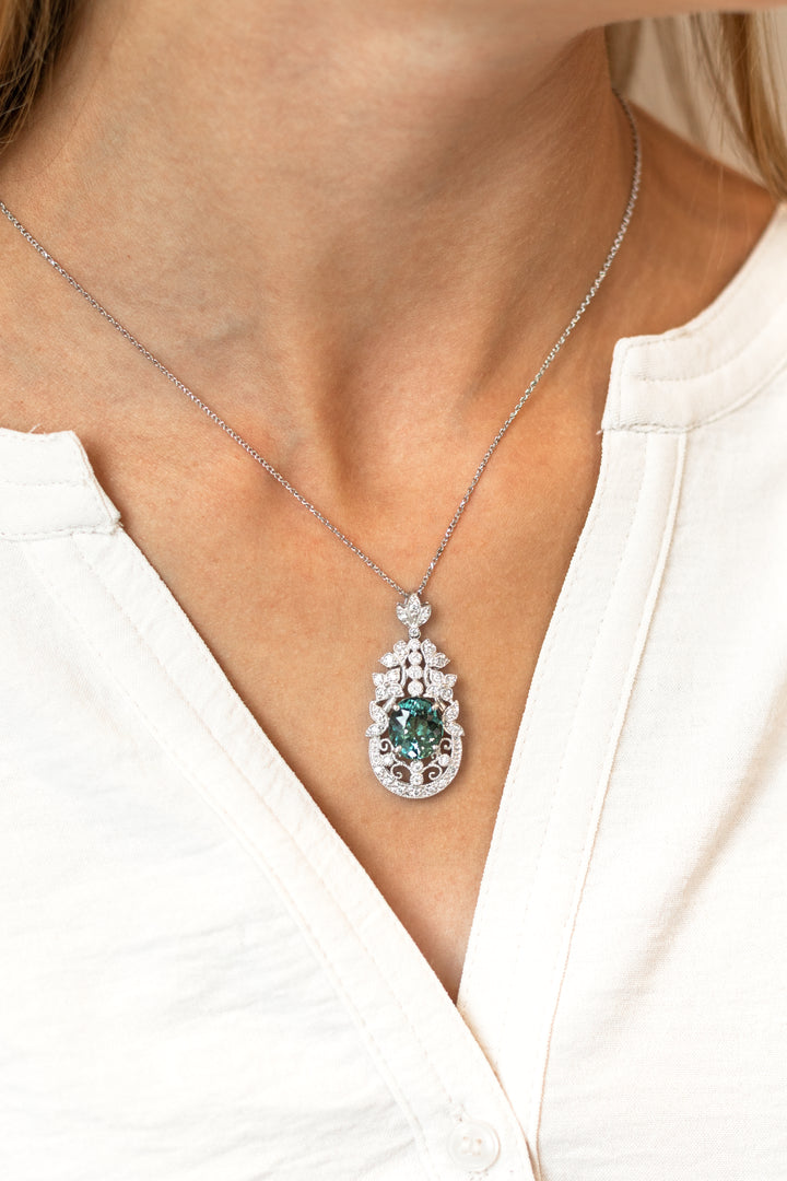 Estate Colored Stone Necklace