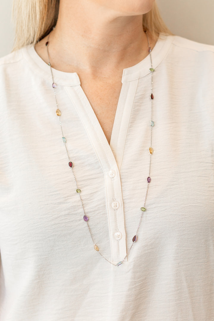 Estate Colored Stone Necklace