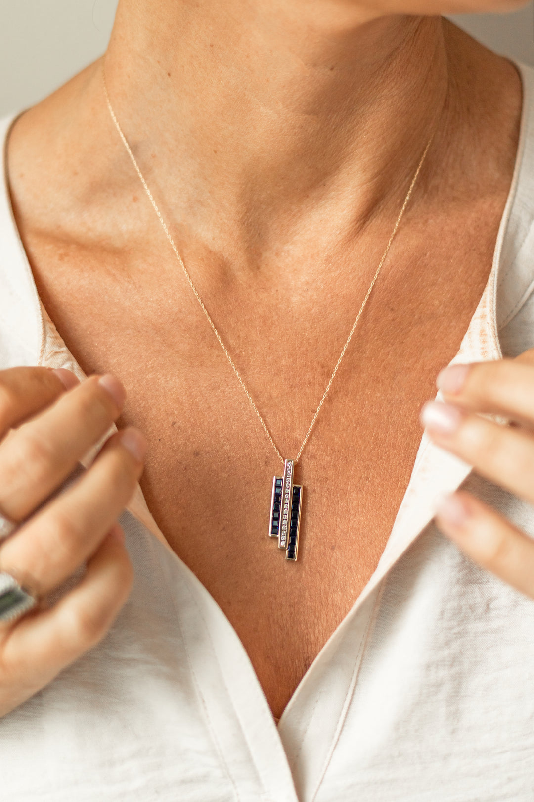 Estate Colored Stone Necklace