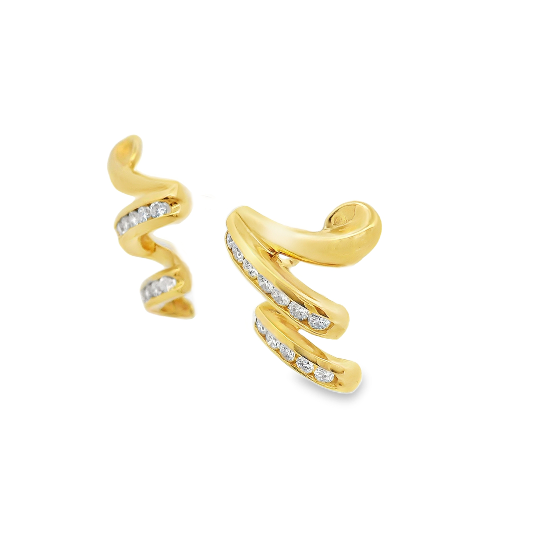 Estate Diamond Earrings