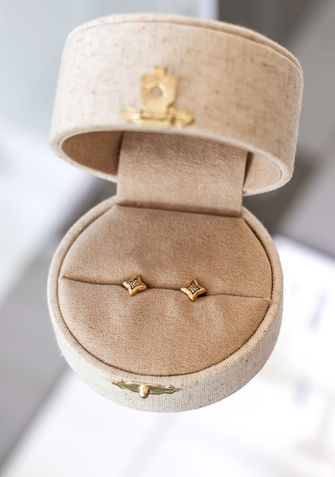 Estate Diamond Earrings