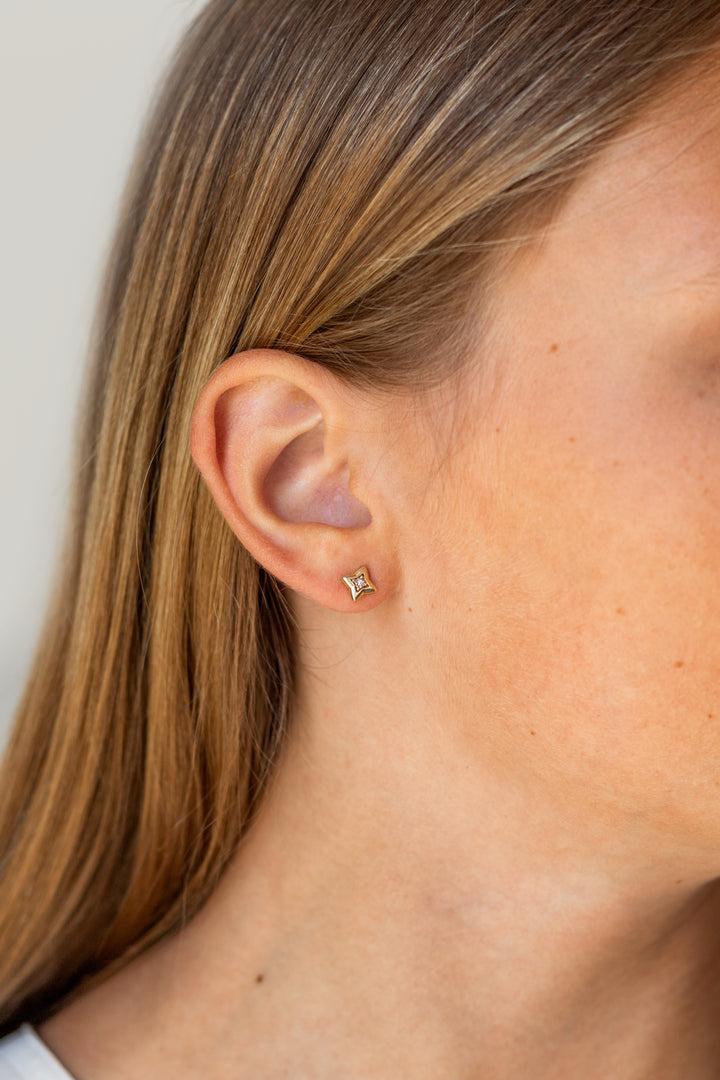 Estate Diamond Earrings