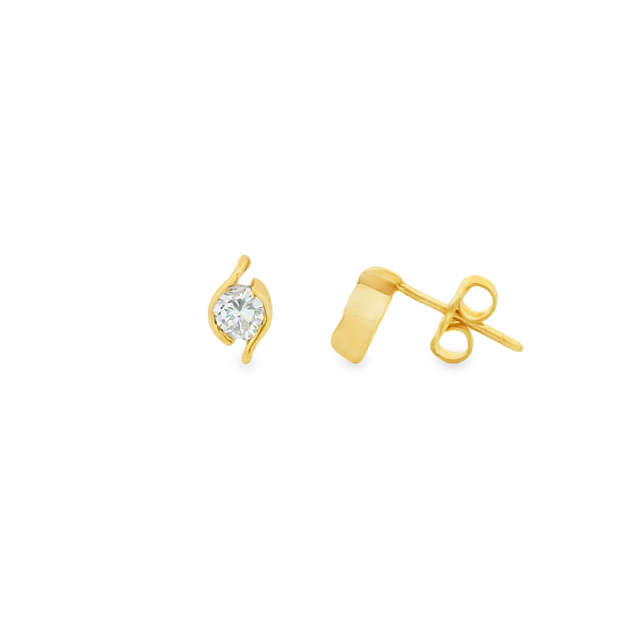 Estate Diamond Earrings