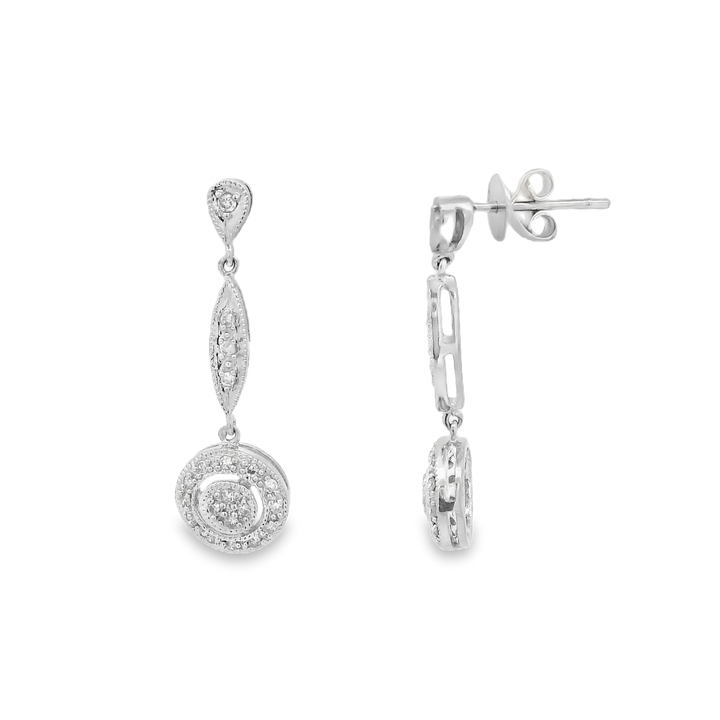 Estate Diamond Earrings
