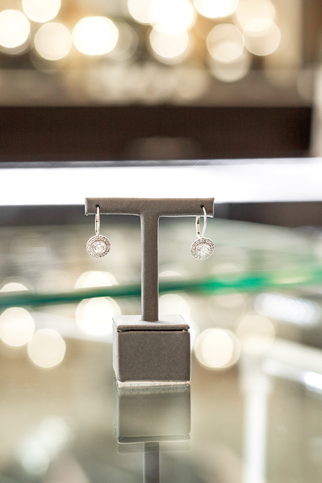 Estate Diamond Earrings