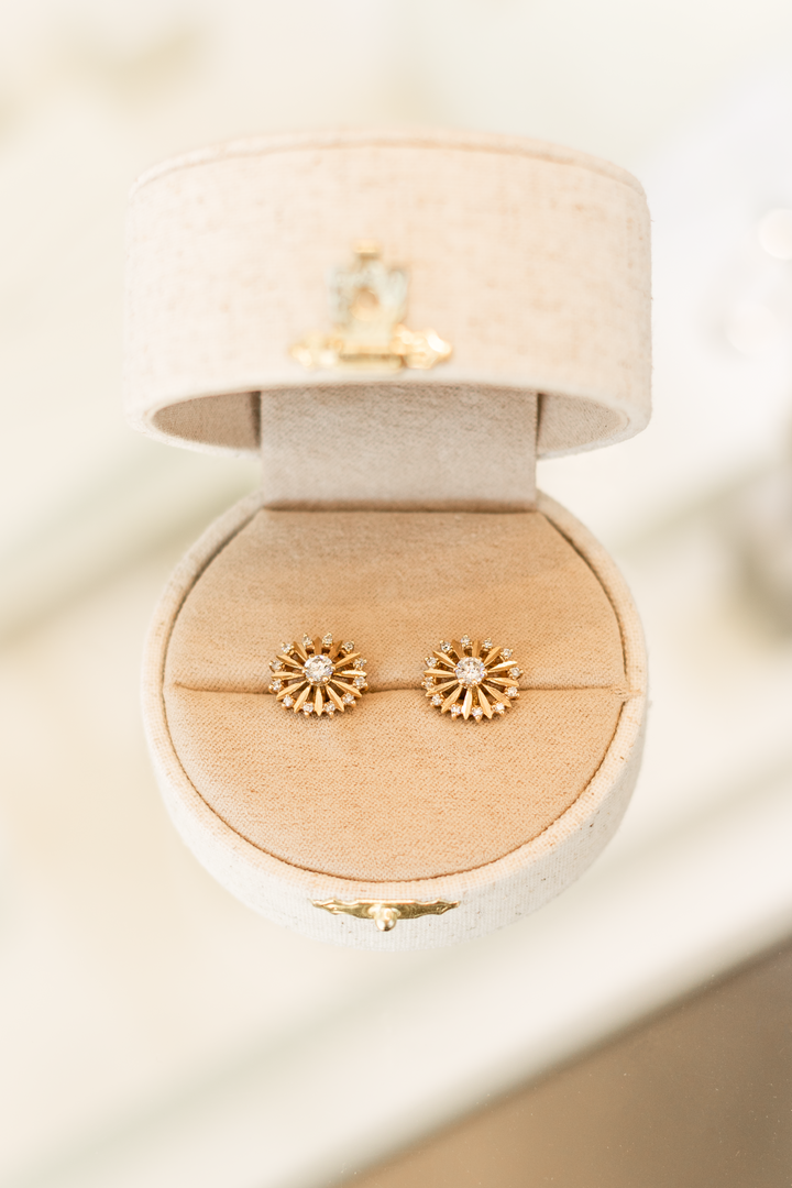 Estate Diamond Earrings
