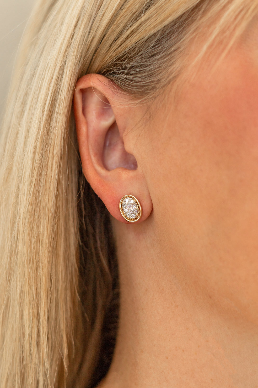 Estate Diamond Earrings