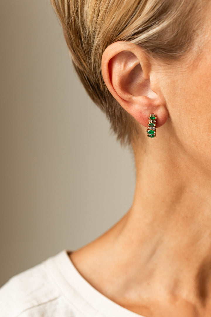 Estate Colored Stone Earrings