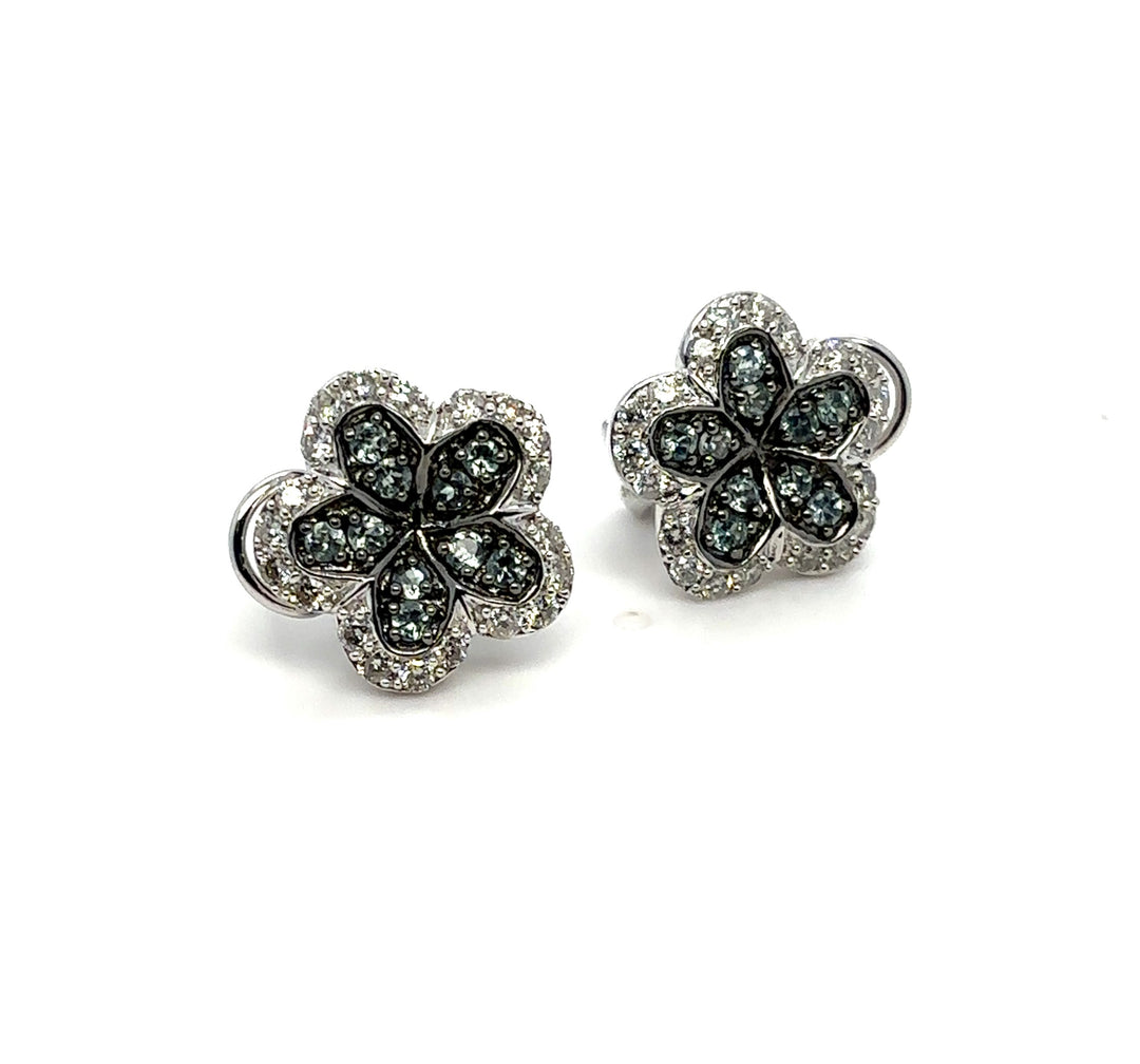 Estate Colored Stone Earrings