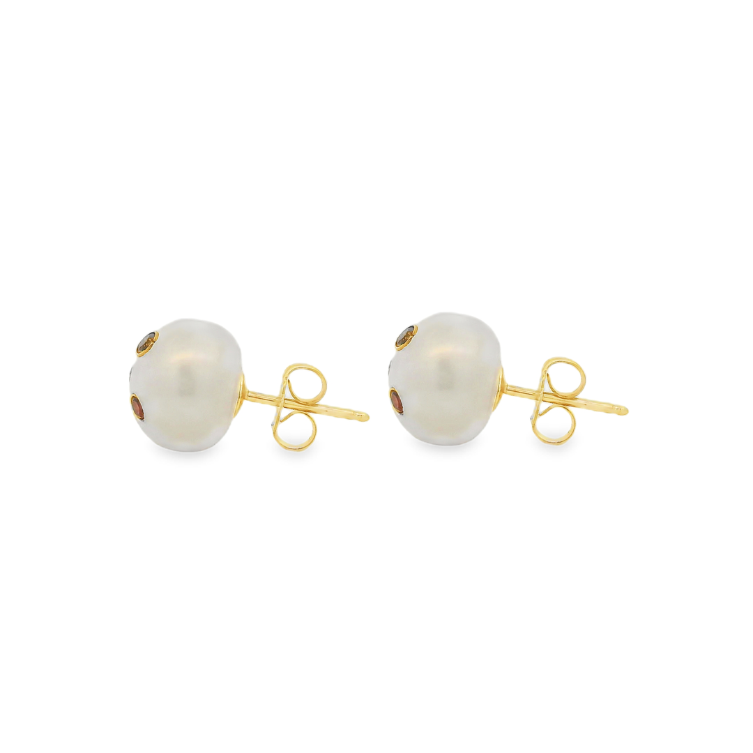 Estate Colored Stone Earrings