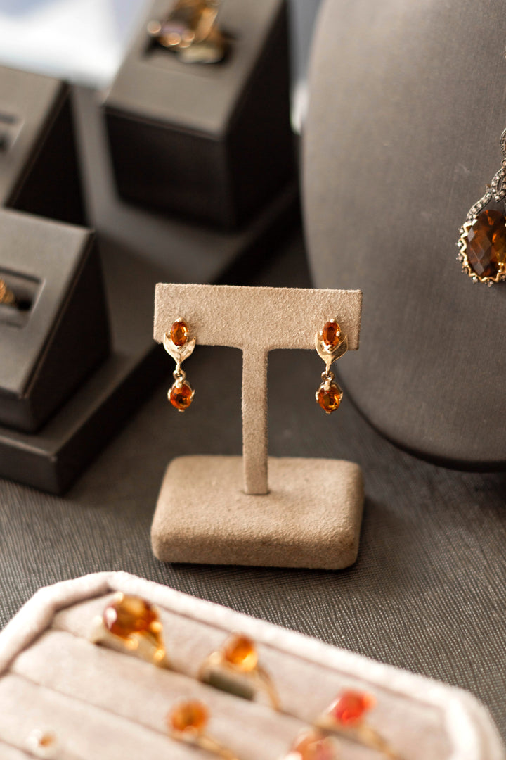 Estate Colored Stone Earrings
