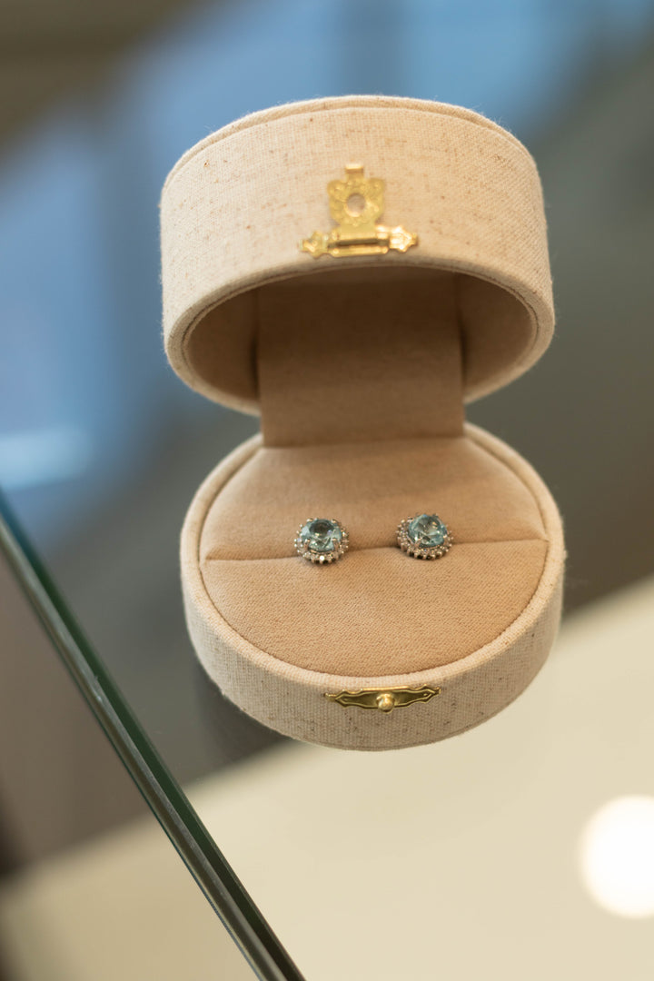Estate Color Stone Earring
