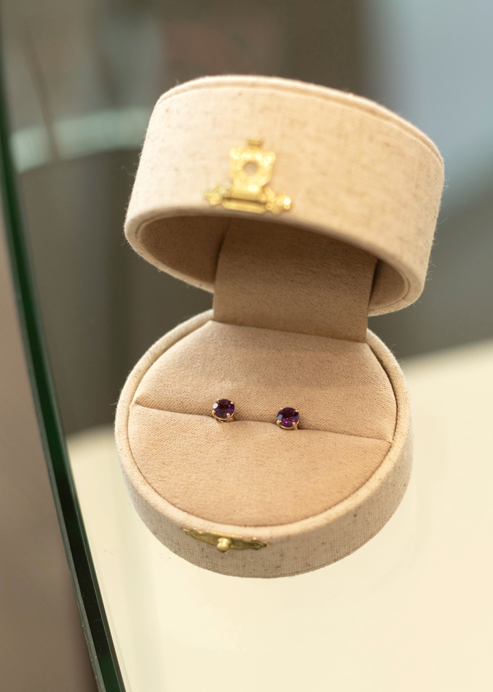 Estate Colored Stone Earrings