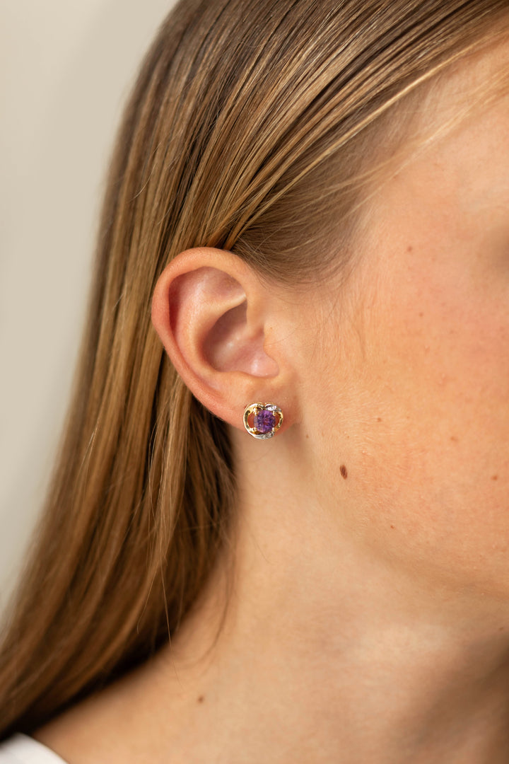 Estate Colored Stone Earrings