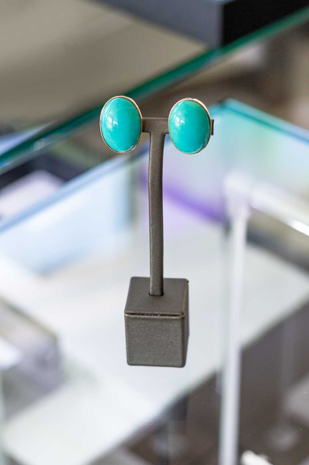 Estate Colored Stone Earrings