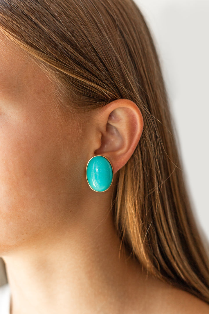 Estate Colored Stone Earrings